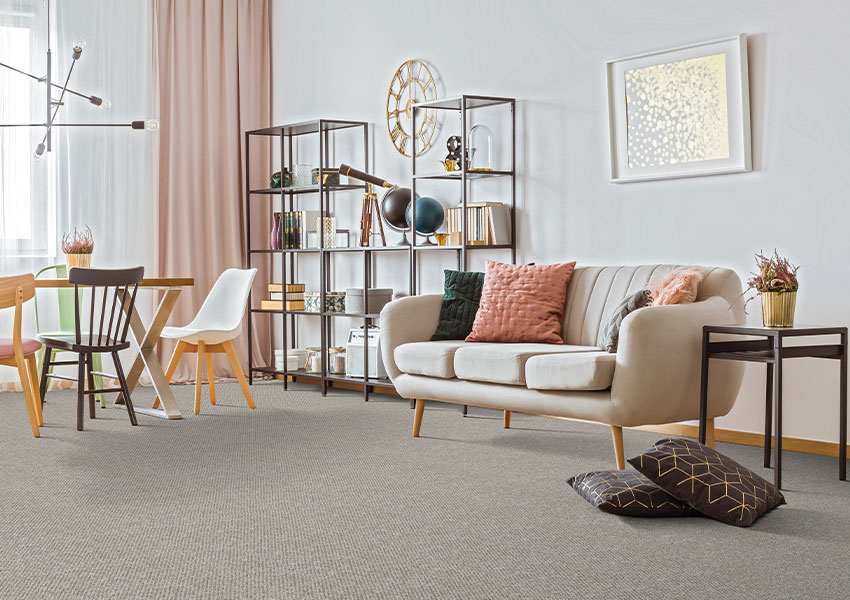 grey carpet in living room